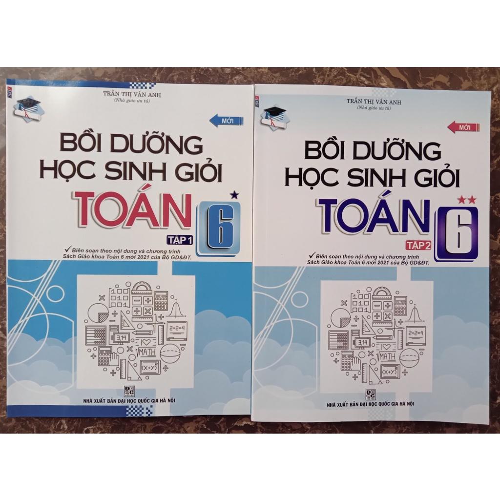 Sách - Combo Bồi dưỡng học sinh giỏi Toán 6 (Tập 1 + Tập 2)