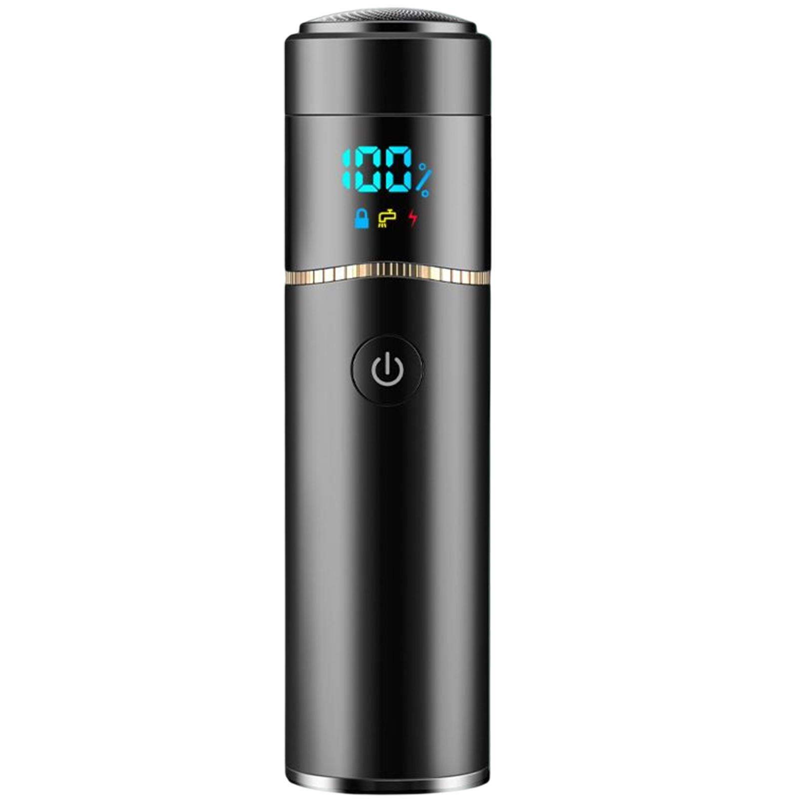 Mini Electric Shaver Waterproof for Men USB Charging LED Display