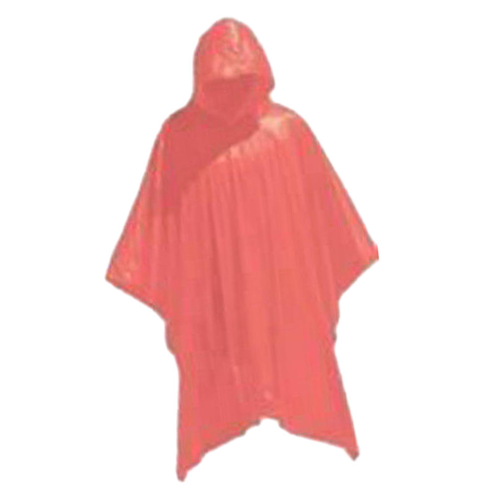 Clear Rain Ponchos with Hood Rain Jacket, Breathable ,Long Raincoat Emergency Ponchos for Sporting Event Outdoor Activities Adult