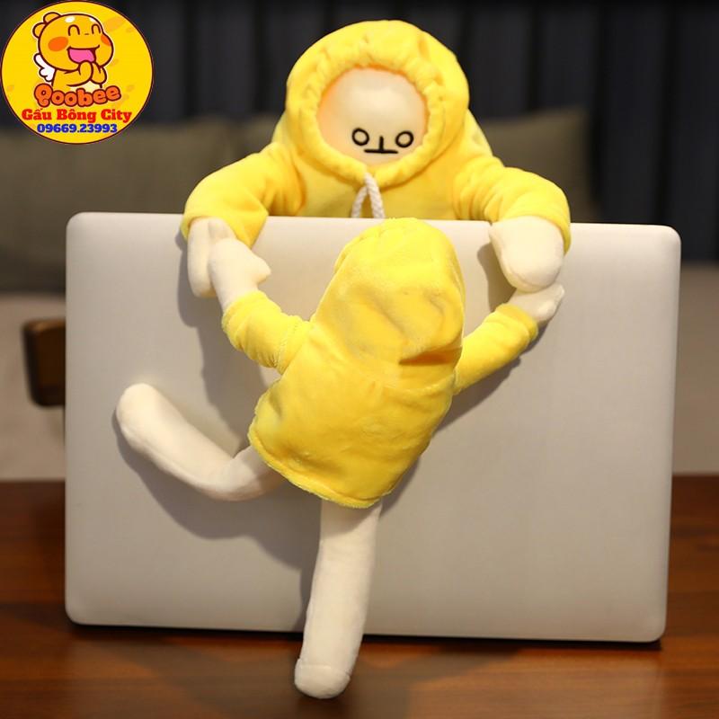 Người Chuối Nhồi Bông Trầm Cảm Lelush Đáng Yêu - Banana Man 35cm Cao Cấp Gấu Bông City