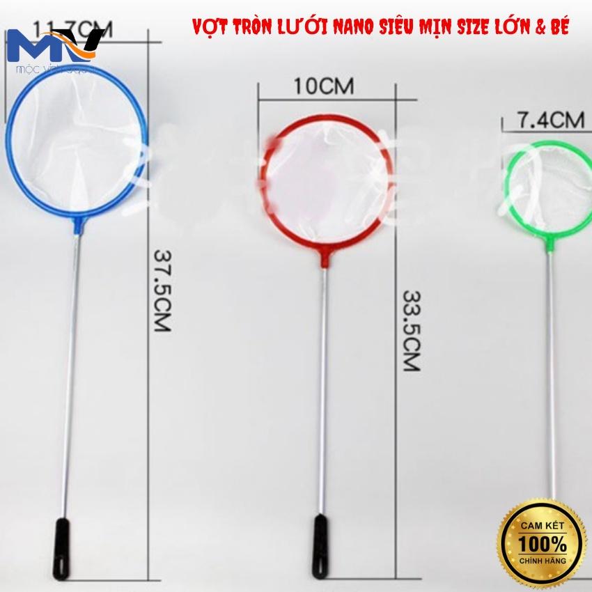 Vợt Tròn Lưới NANO Siêu Mịn Size Lớn & Bé - Màu Ngẫu Nhiên | CỬA HÀNG CÁ CẢNH VÀ THIẾT BỊ LỌC NƯỚC HỒ CÁ MỘC VINH AQUA