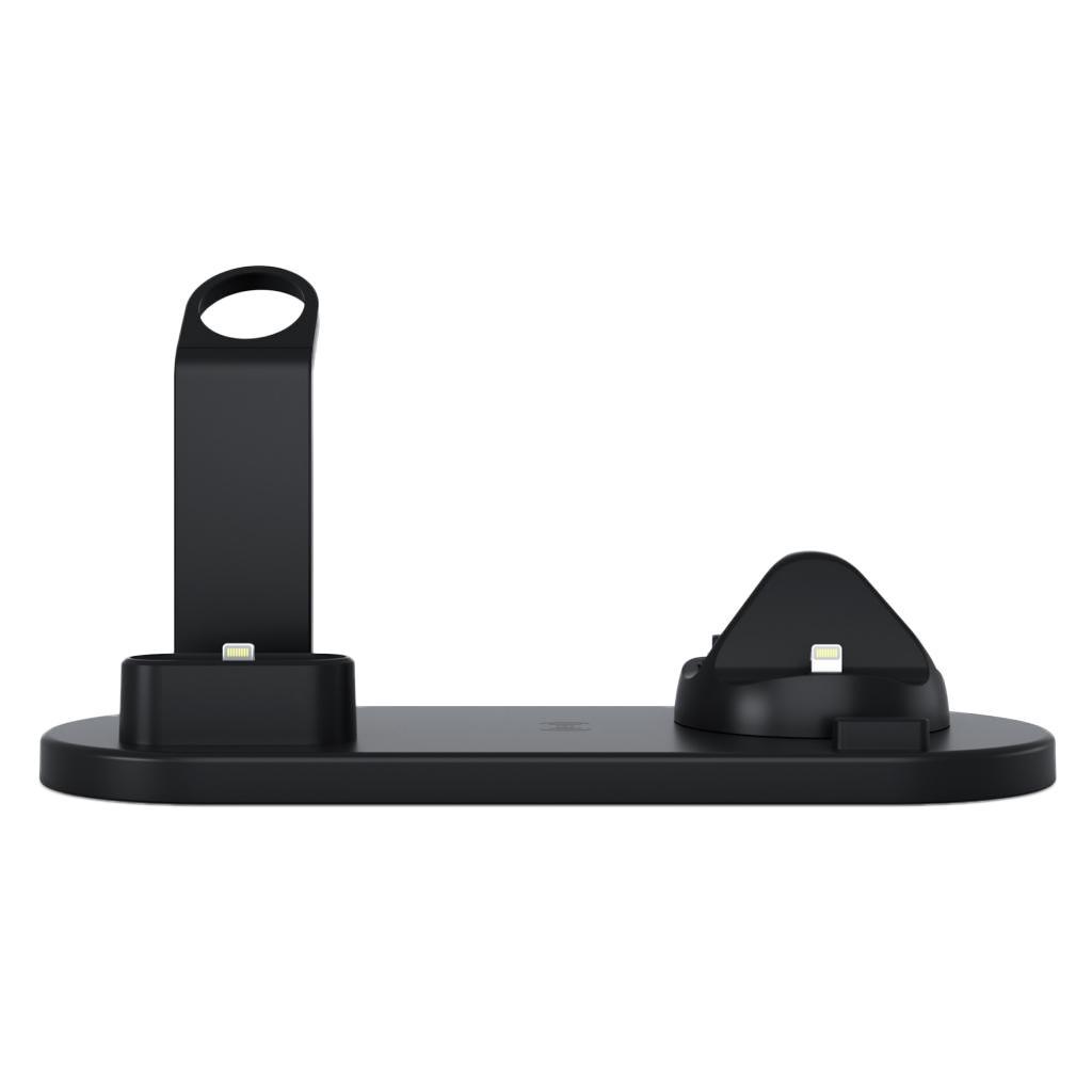 Wireless Mobile Phone Watch Earphone  Station Base Black