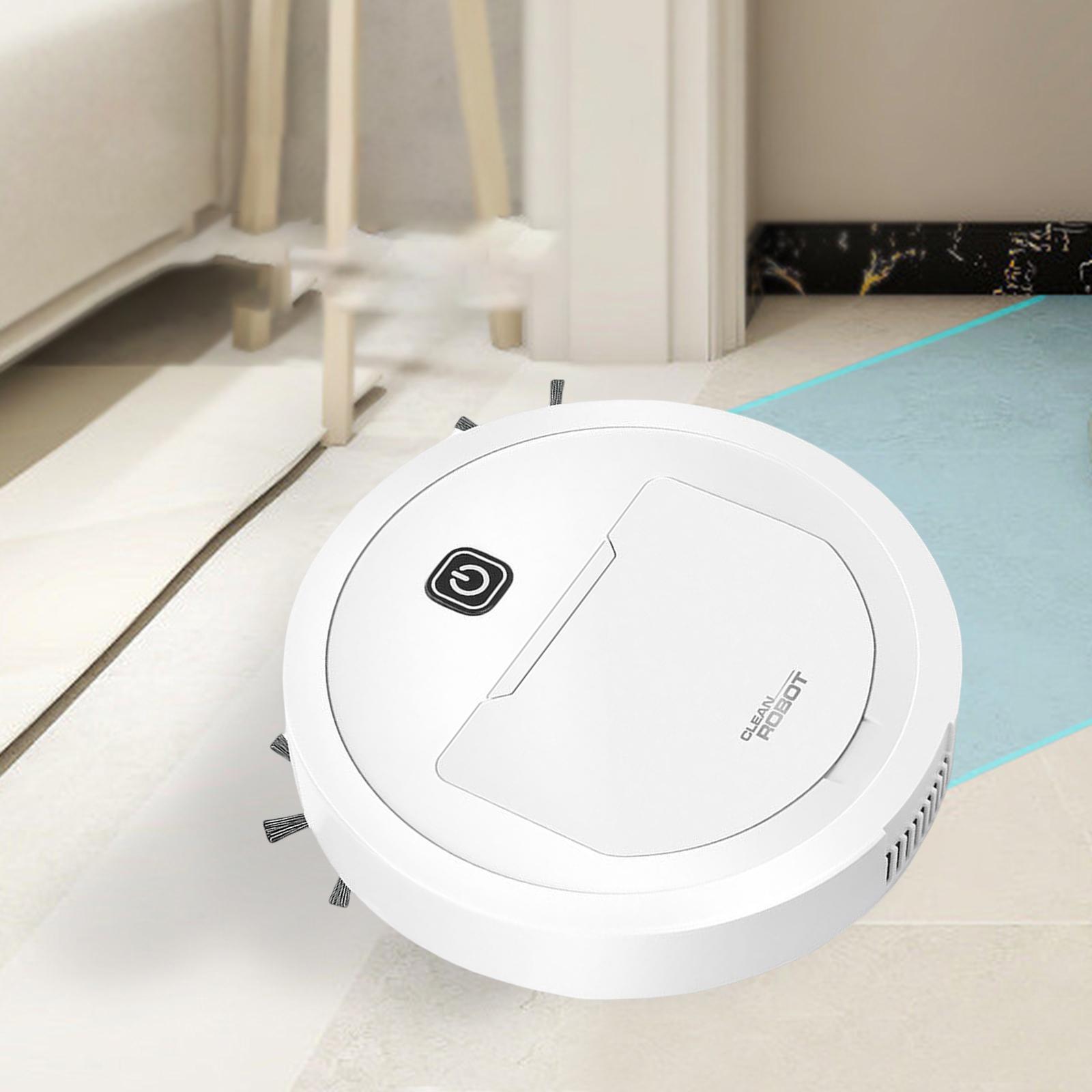 Suction Cleaner White Quiet Intelligent Robot Vacuum for Office Carpet