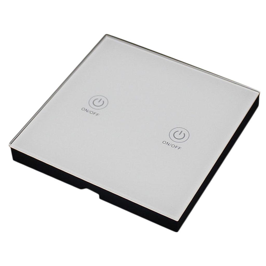 White Wireless Smart Lamp Wall Switch 2 Ways