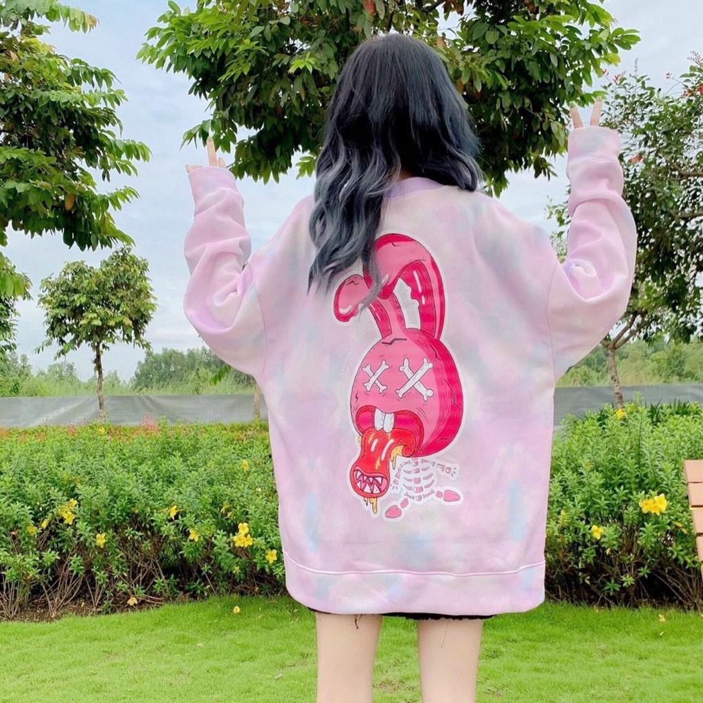 KHOÁC LOANG CARDIGAN IN THỎ HỒNG .