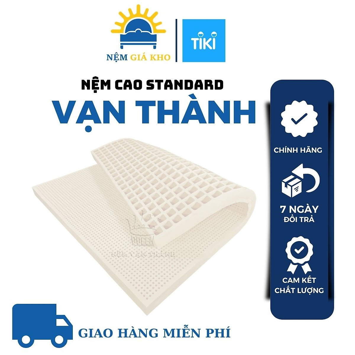 Nệm Cao Su Vạn Thành Standard 160x200x15cm