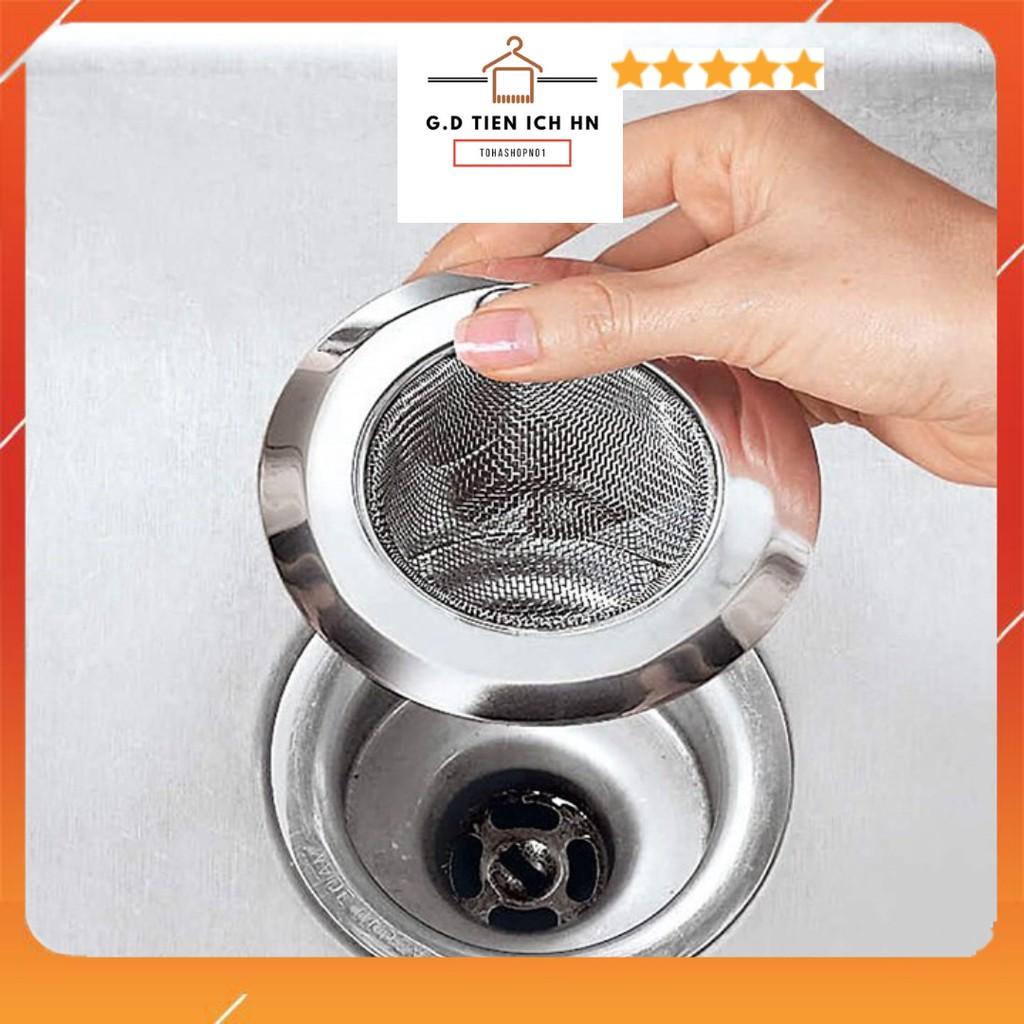 Dụng cụ lọc rác bằng inox tránh tắc nghẽn bồn rửa bát bền đẹp