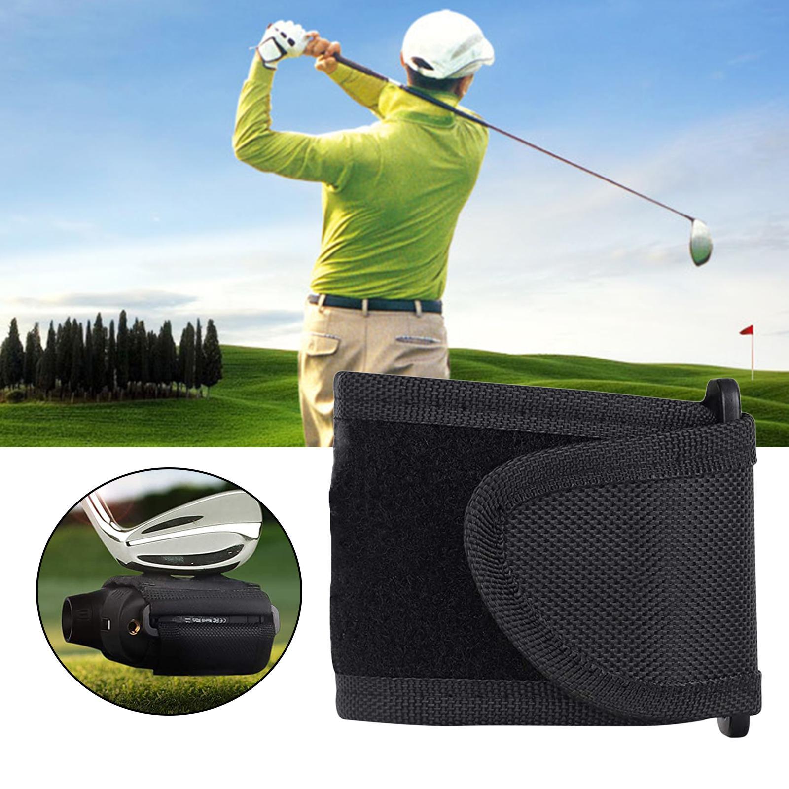 Golf Rangefinder Strap Range Device Bar Rail Black No Hole
