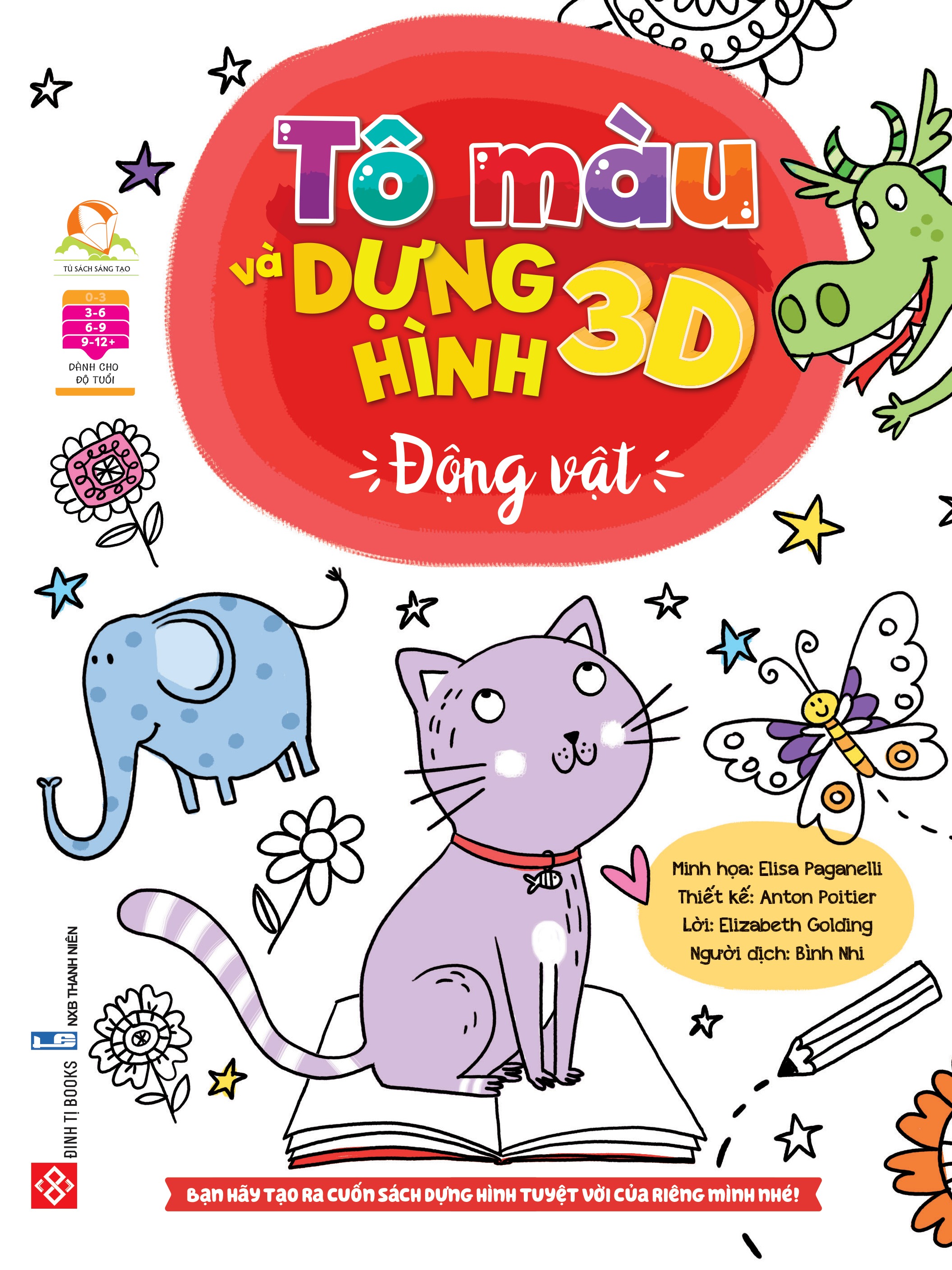 Tô màu và dựng hình 3D - Động vật