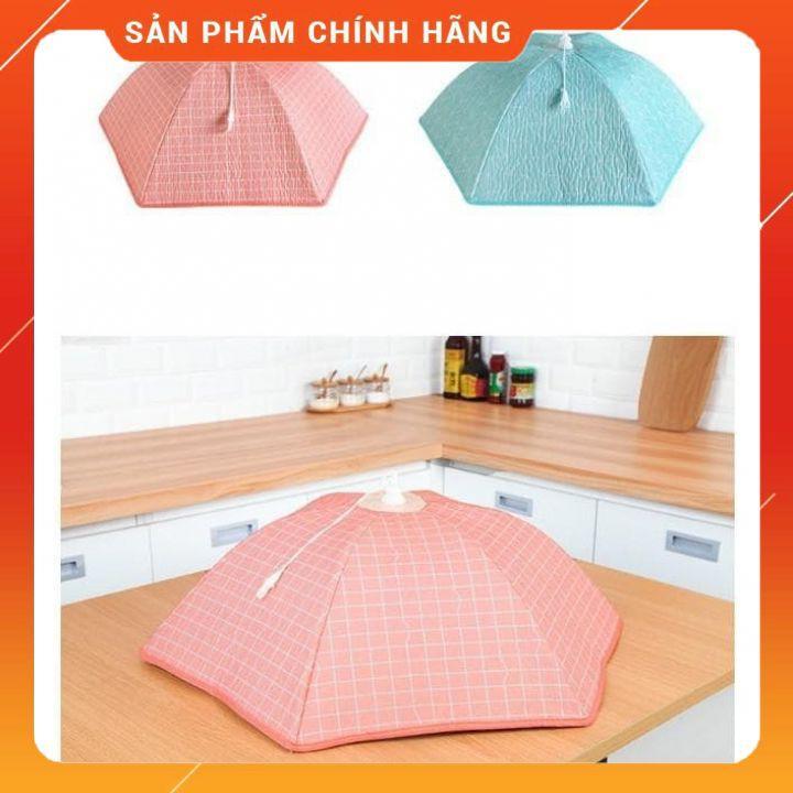 Lồng bàn giữ nhiệt gấp gọn cỡ lớn 6 cạnh có khung chống bụi và côn trùng bền đẹp