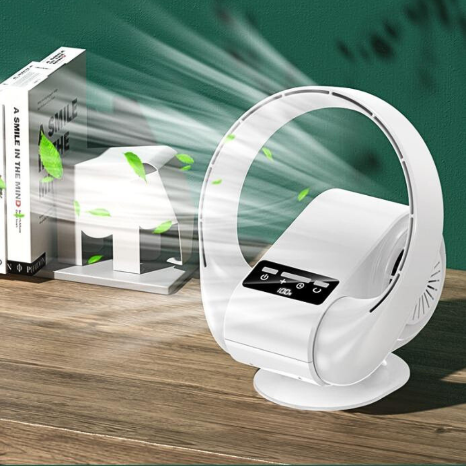 [HÀNG MỚI 2024] QUẠT TÍCH ĐIỆN Không Cánh X35 Điều Khiển Từ Xa, Pin 4000mAh Tích Điện Đến 6 Tiếng, Quạt Sạc Điện