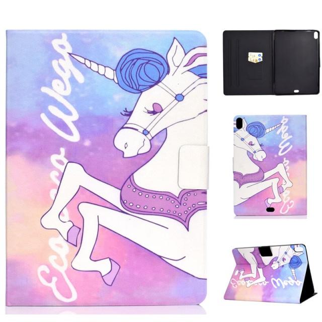 Bao Da Máy Tính Bảng Tpu Nắp Lật Nam Châm Kiêm Giá Đỡ Thông Minh + Miếng Dán Màn Hình + Bút Cho Apple Ipad Pro 11 2018