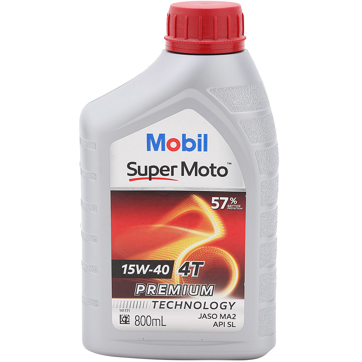 Nhớt Xe Số 4T Mobil Super Moto 15W-40  Tiêu Chuẩn JASO MA2 API SL (0.8L) - Hàng Chính Hãng