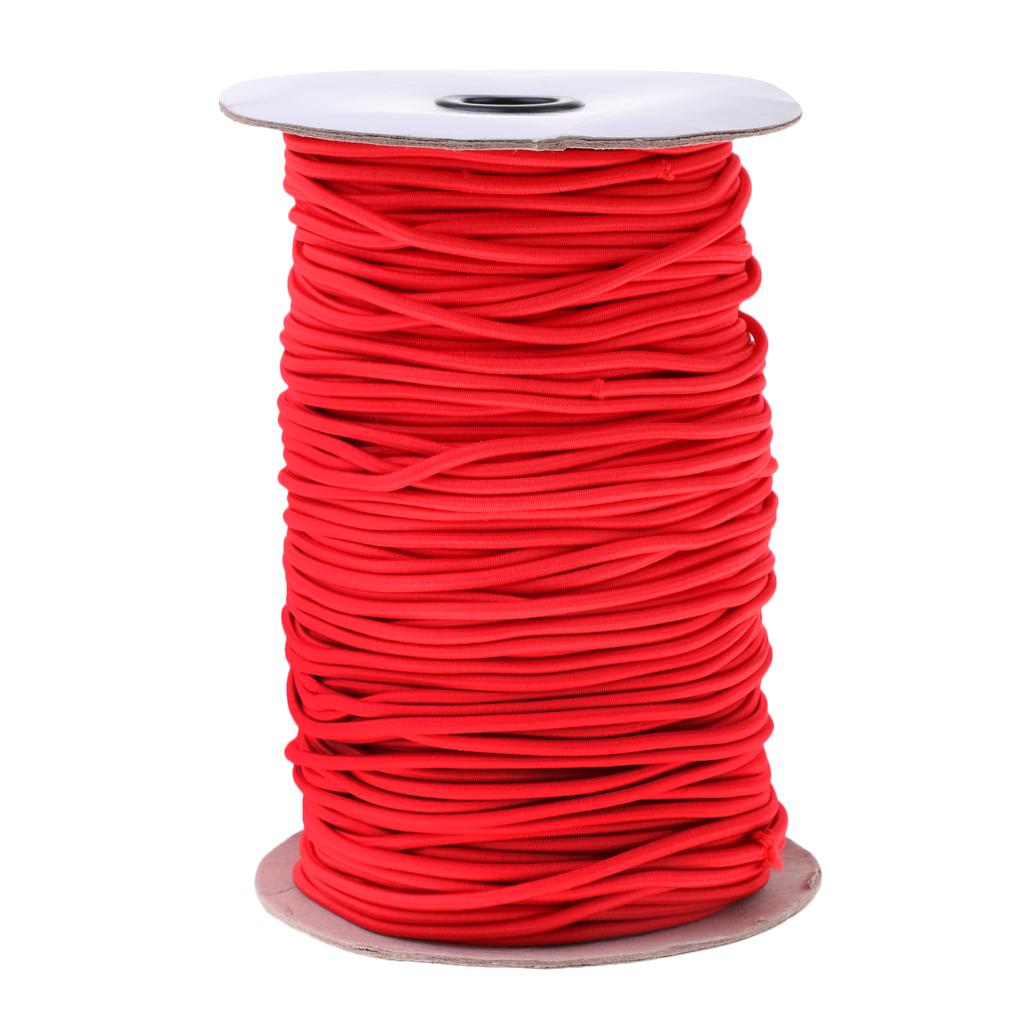 3mm Strong Elastic Round Bungee Rope Shock Cord Tie Down Boats Trailers Roof Rack 100m 50m 30m 20m 10m 5m 2m 1m 0.5m - Various Colors