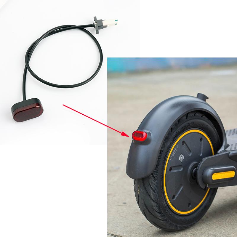 Phía Sau Fender Đuôi Cho Xe Ninebot Max G30 G30L Xe Điện Chống Nước Tín Hiệu Biển Phanh Phụ Kiện Color: Line cover