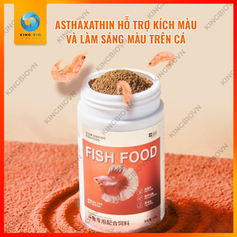 Thức ăn cân bằng dinh dưỡng cho cá betta và các loại cá nhỏ khác - cám Yee Fish Food