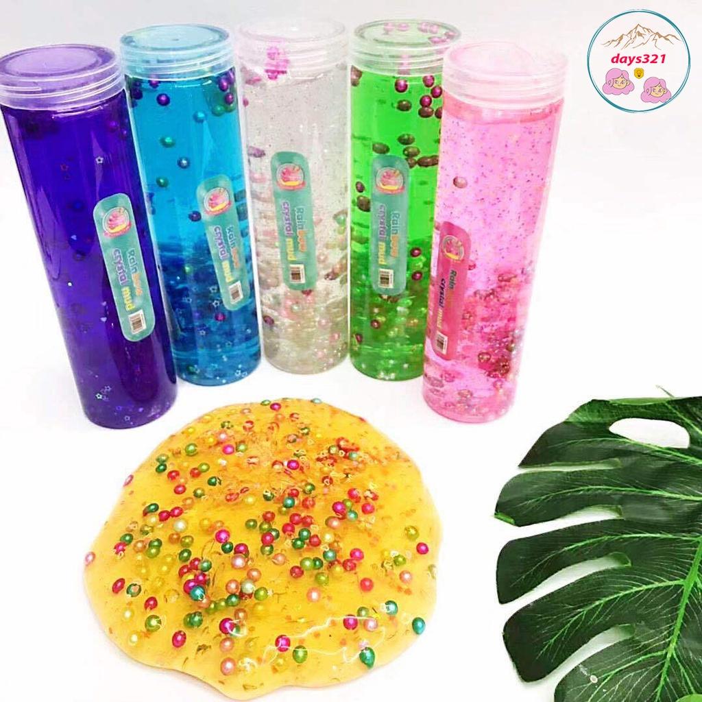 Slime cốm xốp thuỷ tinh NG0C TRAI hộp trụ to tròn 420g 20cm nhũ kim tuyến đa dạng Đồ chơi slam hũ chất nhầy ma thuật squ