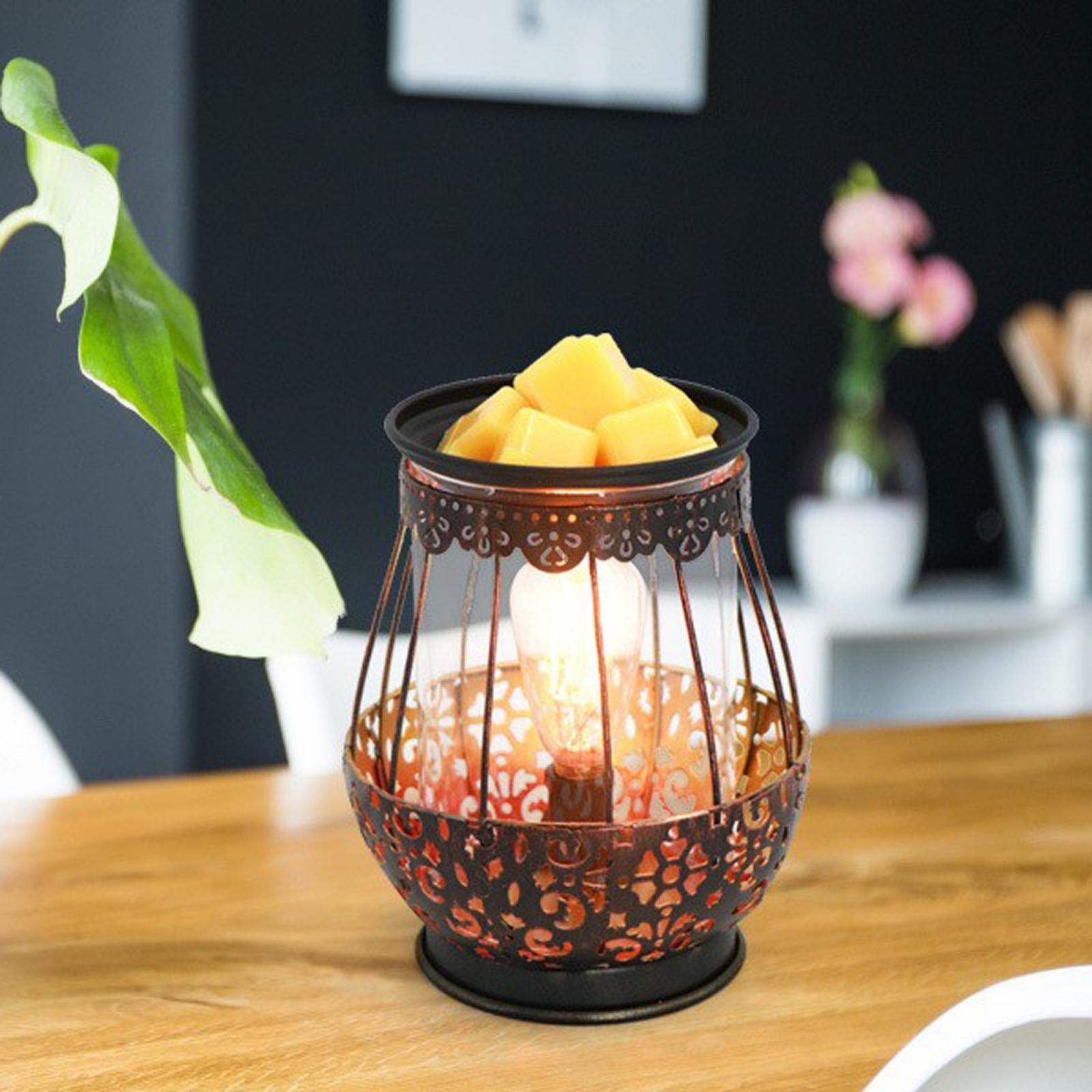 Electric Melt Warmer, Metal Candle Warmer Burner for Scented , Fragrance Warmer Melter with Bulb, Housewarming, Wedding, Birthday Gifts
