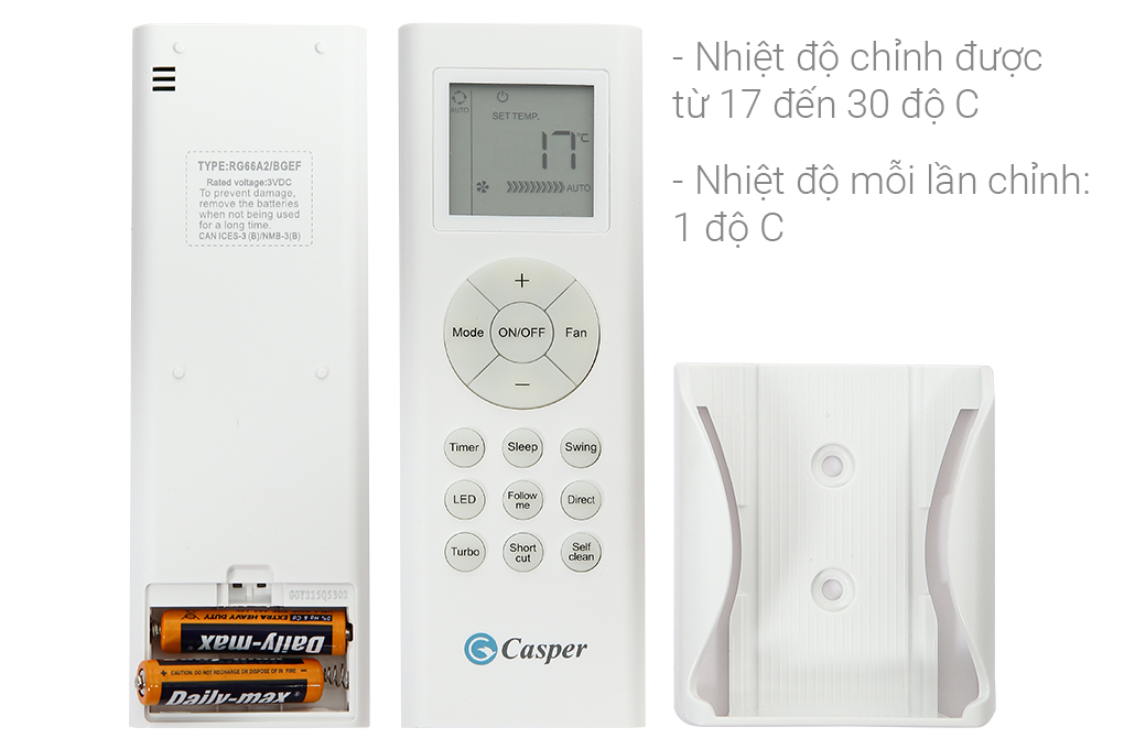 Máy lạnh 2.0HP Casper KC-18FC32 - Hàng chính hãng - Giao HCM và 1 số tỉnh thành