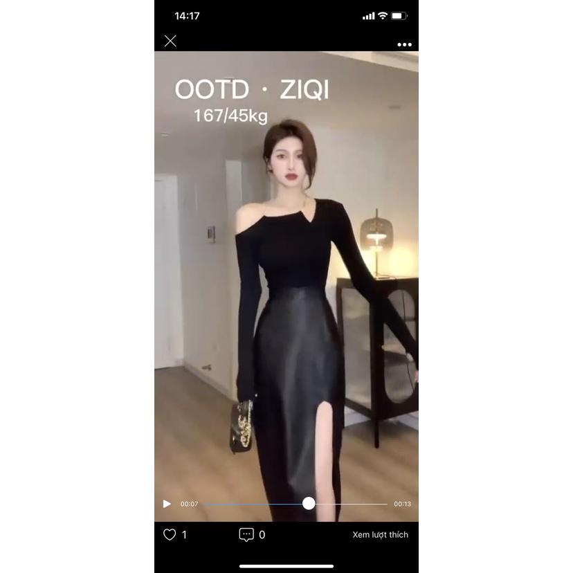 ÁO KIỂU PHỐI XÍCH TRỄ VAY TAY DÀI CỰC SEXY CHO CÁC NÀNG NHÀ MEOWSHOP