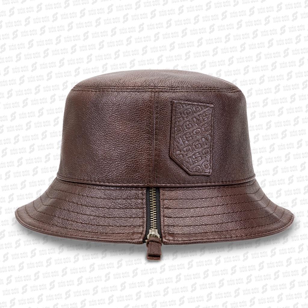 Mũ vành da cao cấp Nón Sơn chính hãng MH015D-NU1-L