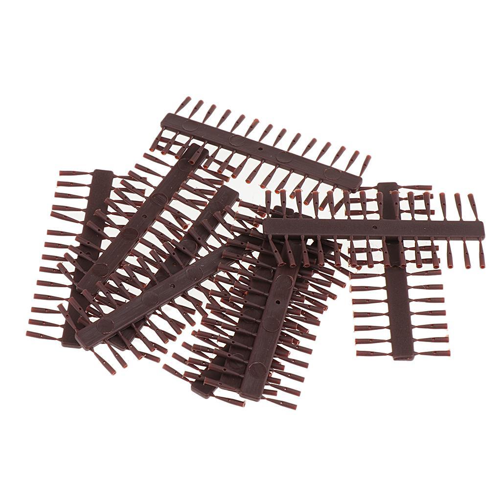 2-8pack 10 Set / 280pcs Carp Fishing Hair Rig Stops Boilie Bait Stops Length 7mm