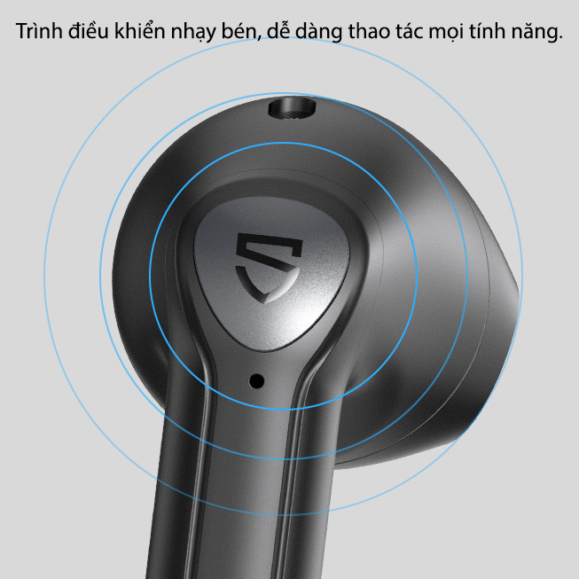 Tai Nghe Bluetooth Earbuds SoundPeats TrueAir 2 Thời lượng sử dụng 5 giờ cho mỗi lần sạc và hộp sạc bỏ túi gọn gàng cung cấp 4 lần sạc - Hàng Chính Hãng