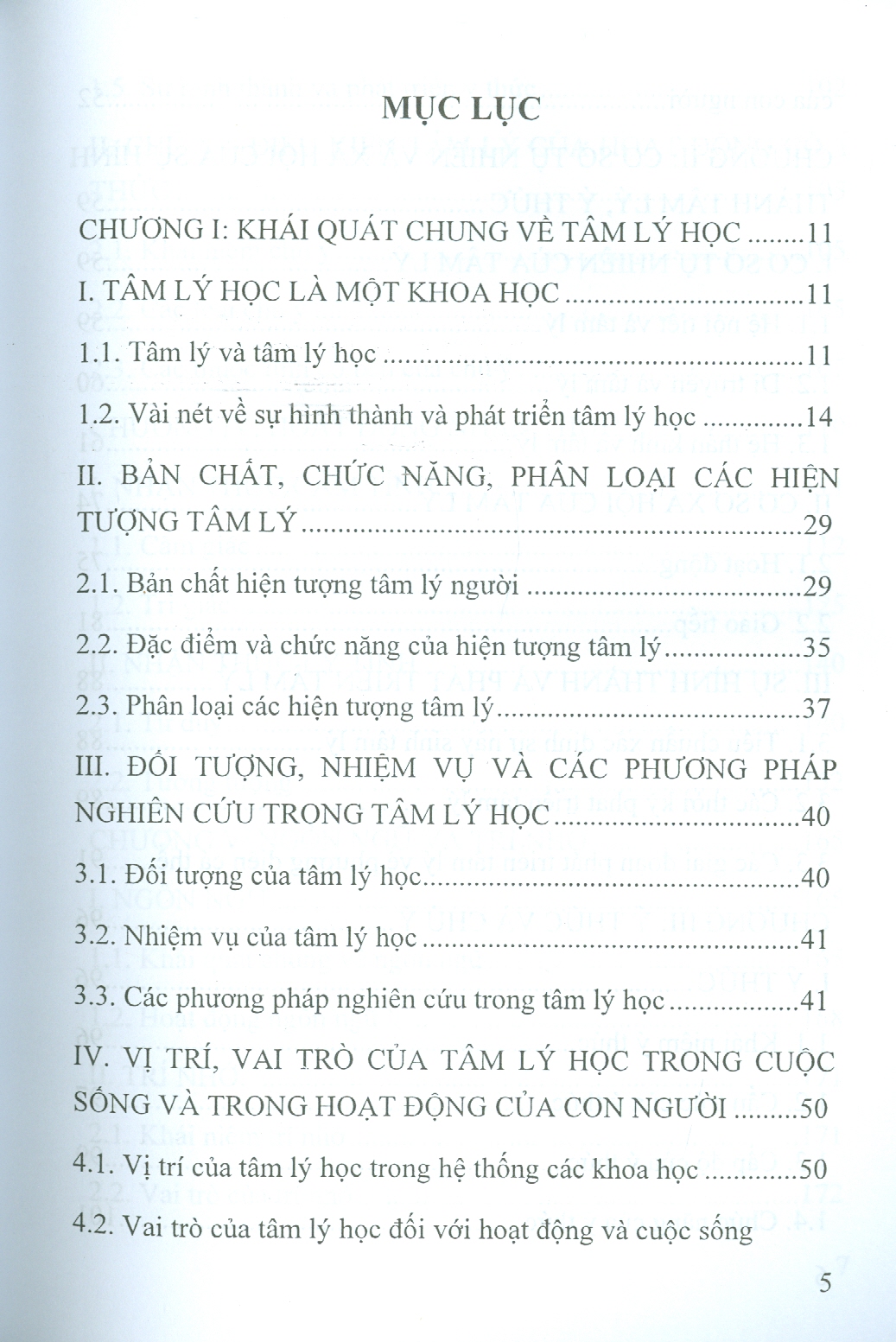 Giáo Trình TÂM LÝ HỌC ĐẠI CƯƠNG