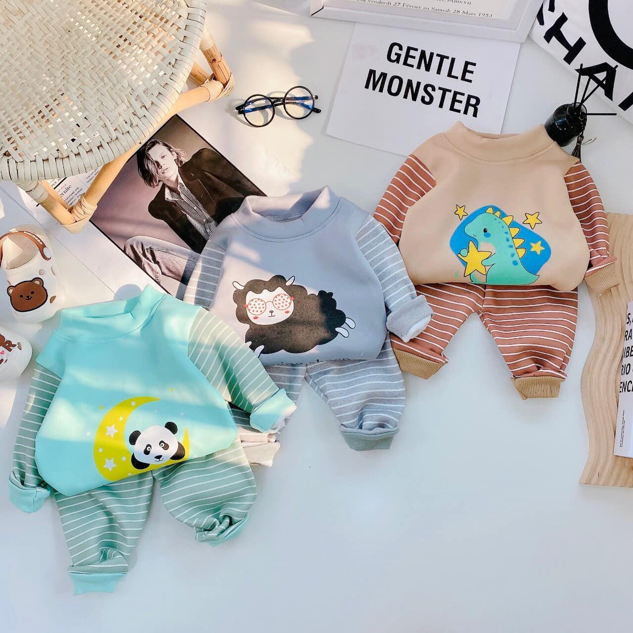 Set bộ nỉ bông cho bé