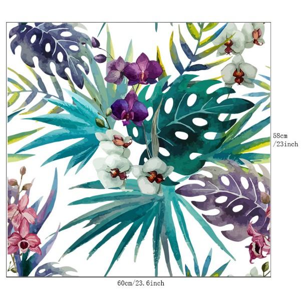 Decal dán kính cao cấp - Lá Dương Xỉ Sắc Màu
