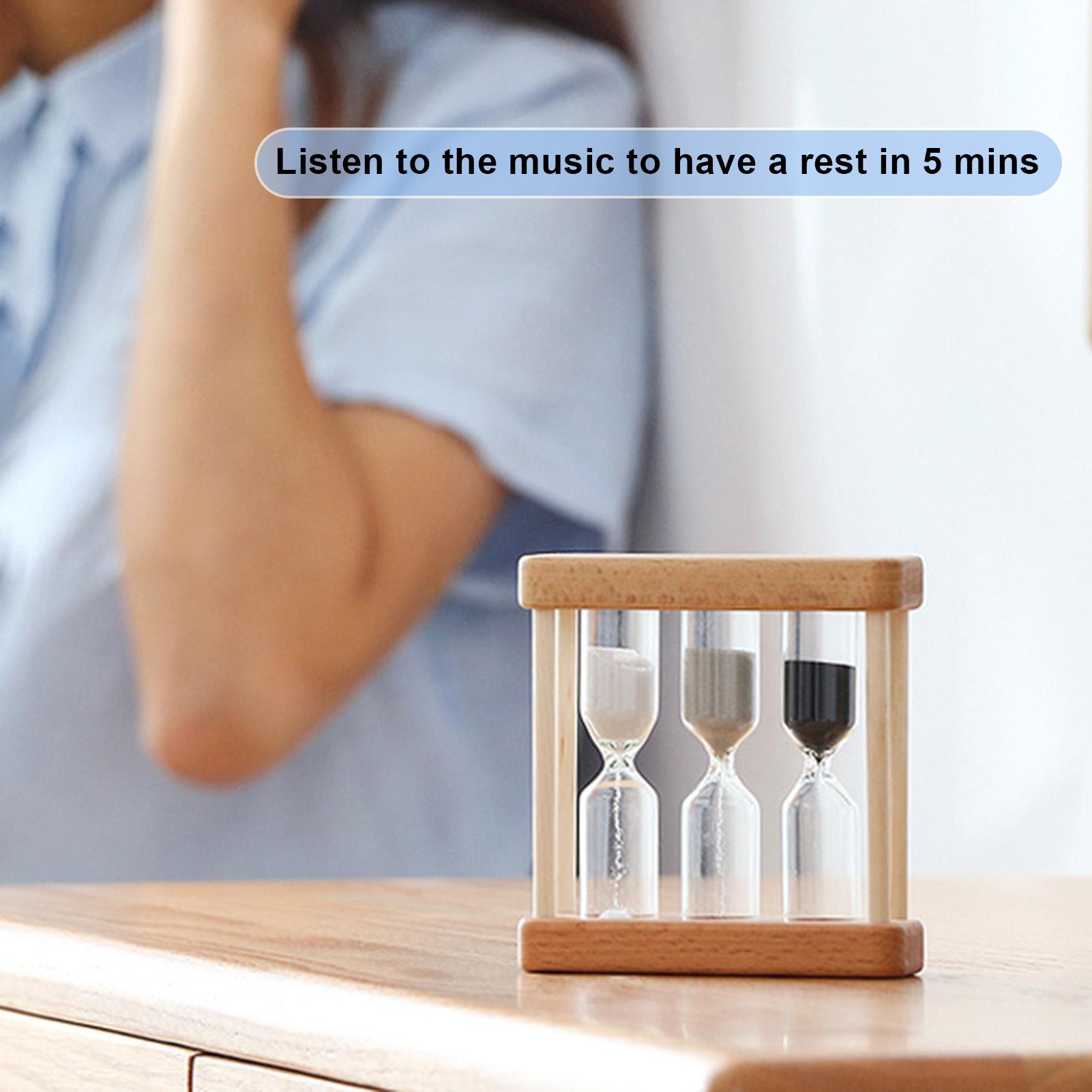 Đồng hồ cát cho trẻ em hoặc trang trí bàn làm việc 1-3-5 phút nhiều màu