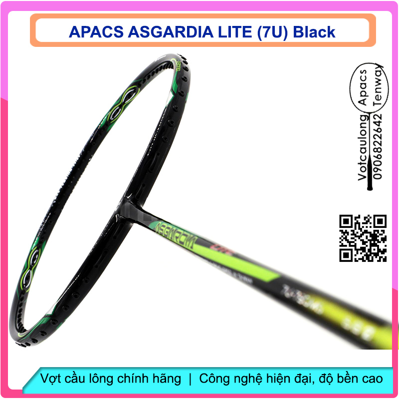 Vợt cầu lông Apacs Asgardia Lite - 7U (73gr)| Mẫu Apacs 7U đầu tiên tại VN, siêu nhẹ như bông, sơn nhám tuyệt đẹp