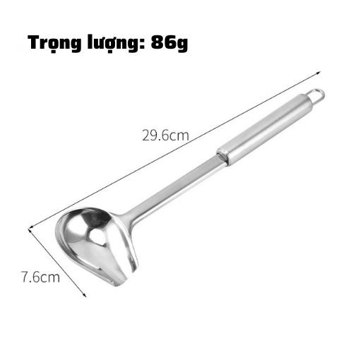 Muôi mỏ vịt inox cao cấp múc trân châu, topping dụng cụ nhà bếp muỗng đa năng chính hãng an toàn đảm bảo chất lượng