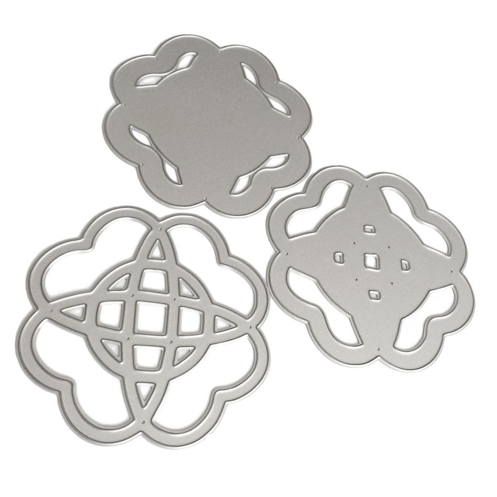 3Pcs Metal DIY Cutting Dies Scrapbook Photo Album Card Making Tool Embossed