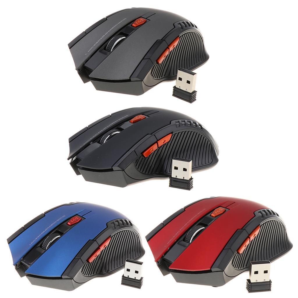 Wireless Gaming Mouse Scroll Wheel & USB Receiver for Laptop Computer