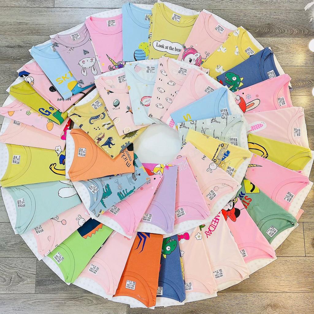 Bộ Cộc Tay Cho Bé Bộ Quảng Châu Xuất Hàn Cộc Tay Cho Bé Trai Bé Gái Chất Siêu Mềm Mịn Thoáng Mát