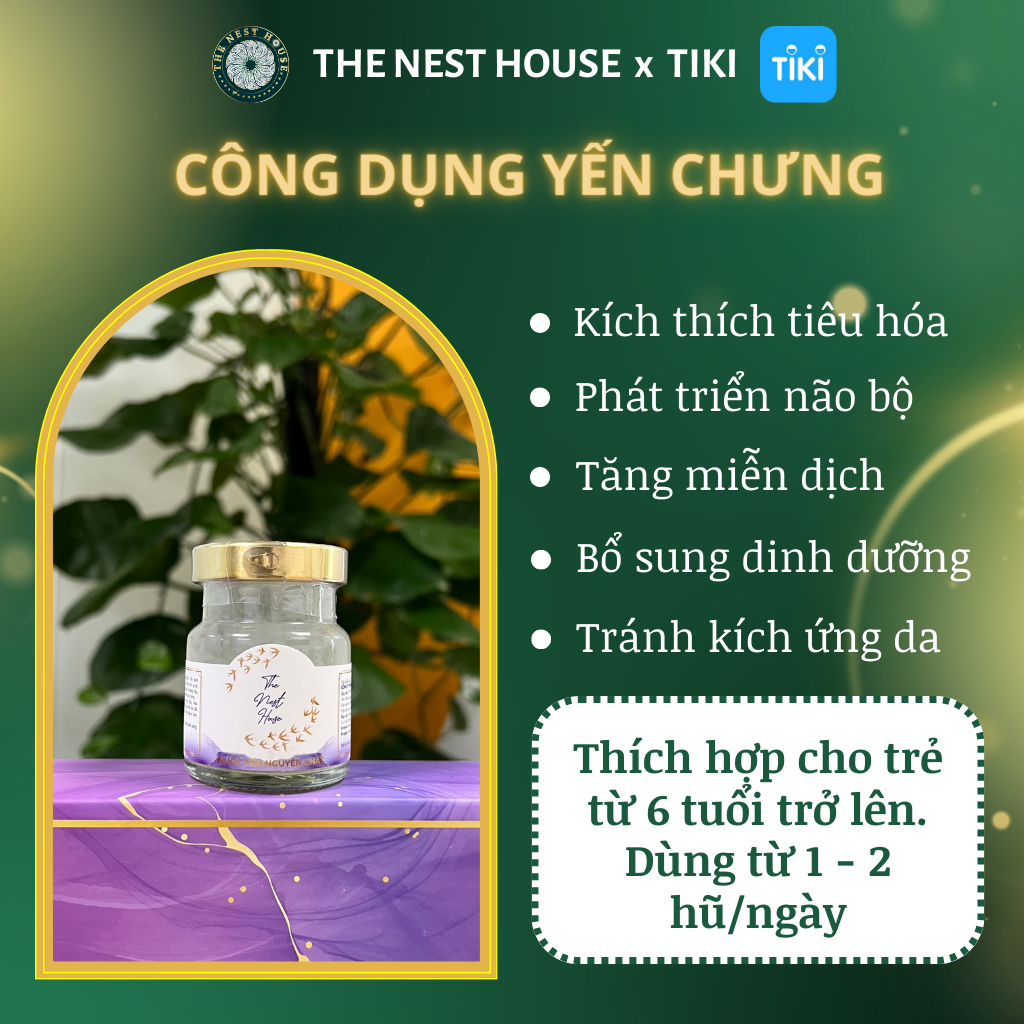 Nước Yến Trẻ Em - Yến Sào Hủ Cho Bé 1 Tuổi 70ml The Nest House