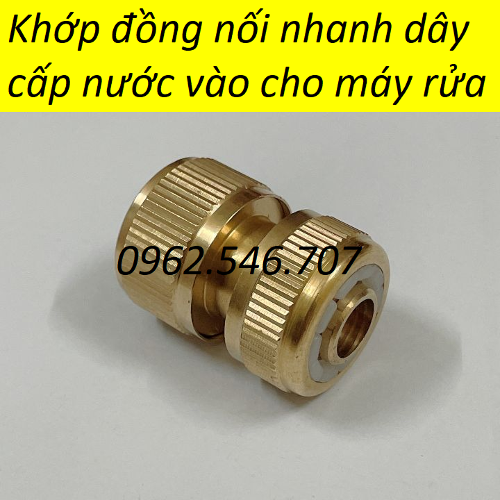 Bộ khớp nối nhanh bằng đồng Khớp nối nhanh dây cấp nước đầu vào máy rửa xe gia đình, khớp nối nhanh dây hút nước