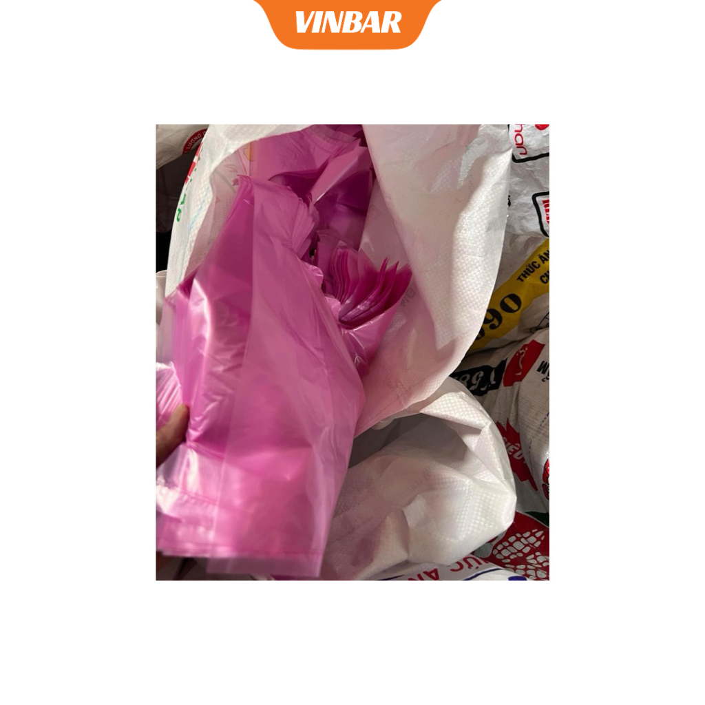 TÚI NILONG HỒNG 2 QUAI 1 KG