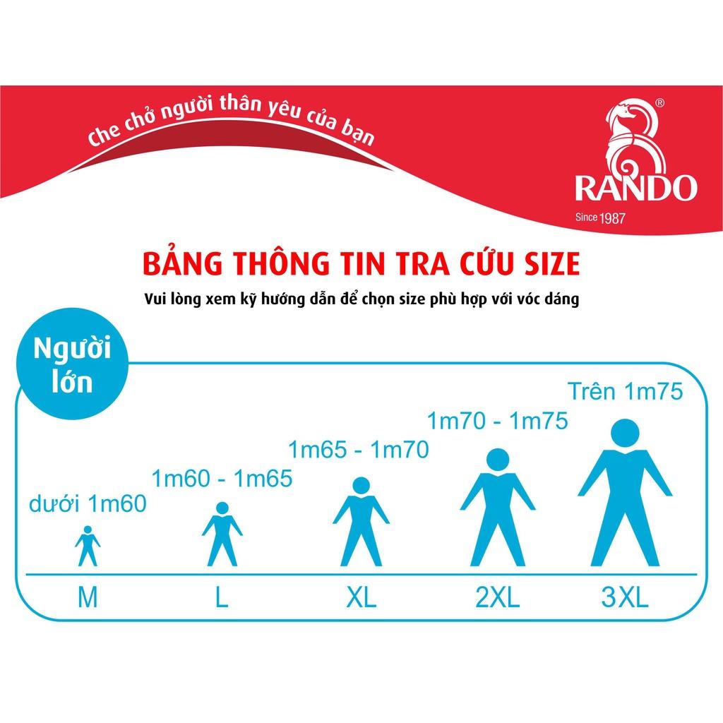 Áo Mưa Bộ Trong Màu Cho Đi Phượt, RANDO Chính Hãng, Nhựa Trong Thời Trang, Đi Mưa Không Thấm Nước