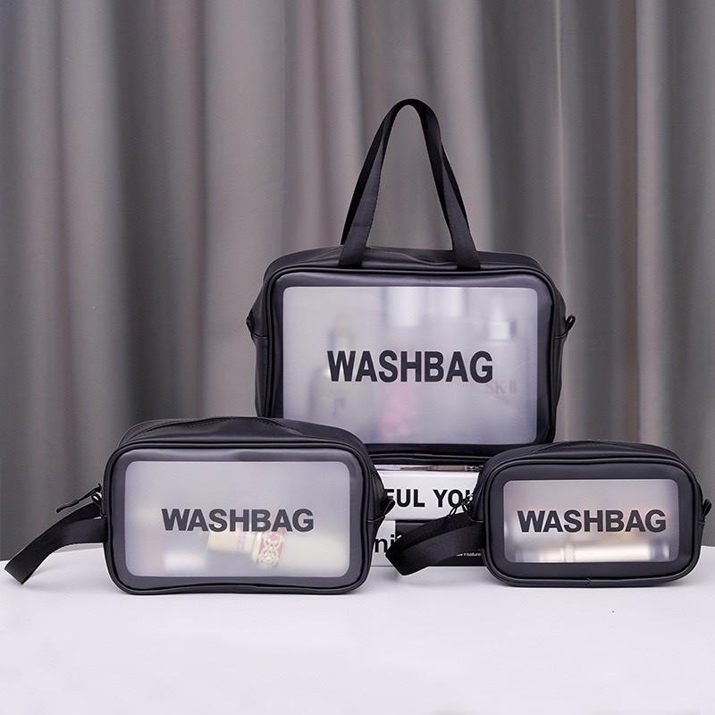 Túi Đựng Mỹ Phẩm Vật Dụng Du Lịch Washbag Chất Liệu PU TPU Chống Thấm 88249