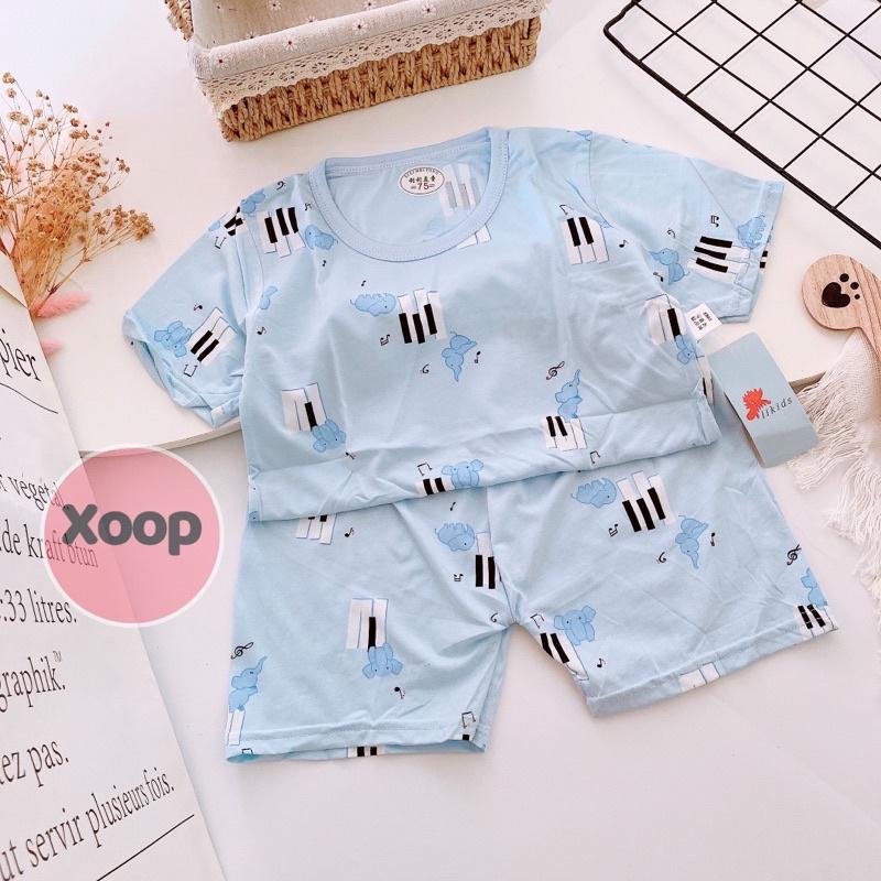 Bảng 1 !!! Bộ Cộc Tay Cotton Lạnh Hàng Quảng Châu Cực Đẹp Cho Bé Trai (1430
