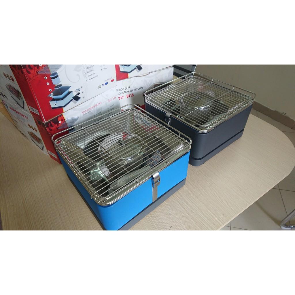 Bếp nướng vuông ko khói phù đổng D115 có pin sạc tiện lợi