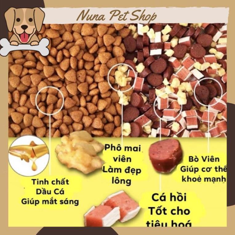 Hạt Captain cho chó - Hạt thức ăn cho cún cưng mix thịt bò, cá hồi và phomai