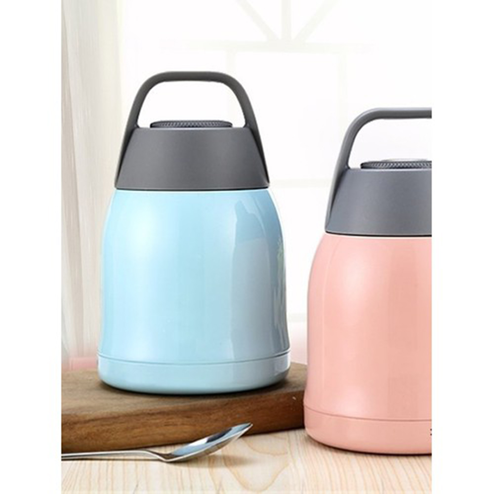 Bình Giữ Nhiệt Nóng Lạnh Có Quai Xách Dung Tích 600ml - Giao màu ngẫu nhiên