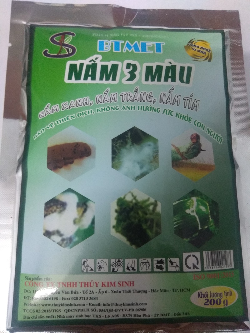 Phân vi sinh vật BTMET Nấm 3 màu- gói 200 gram