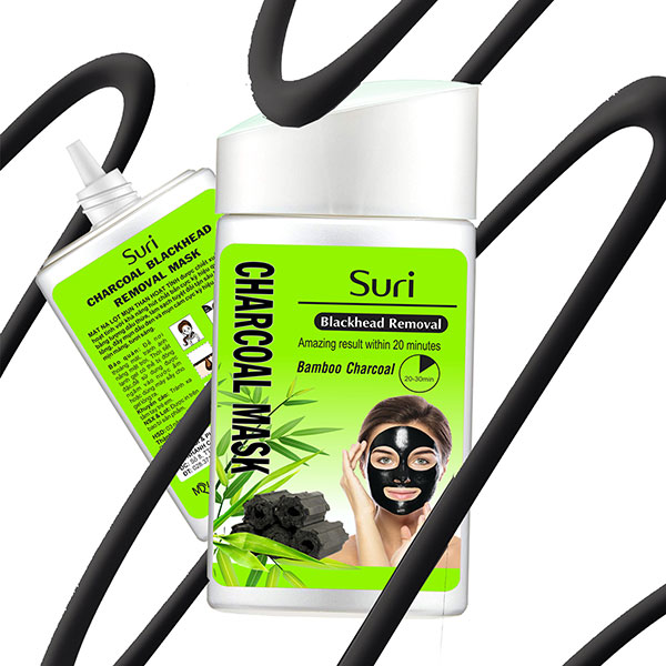 Mặt Nạ Lột Mụn Suri Blackhead Removal Bamboo Charcoal Mask Mira E497