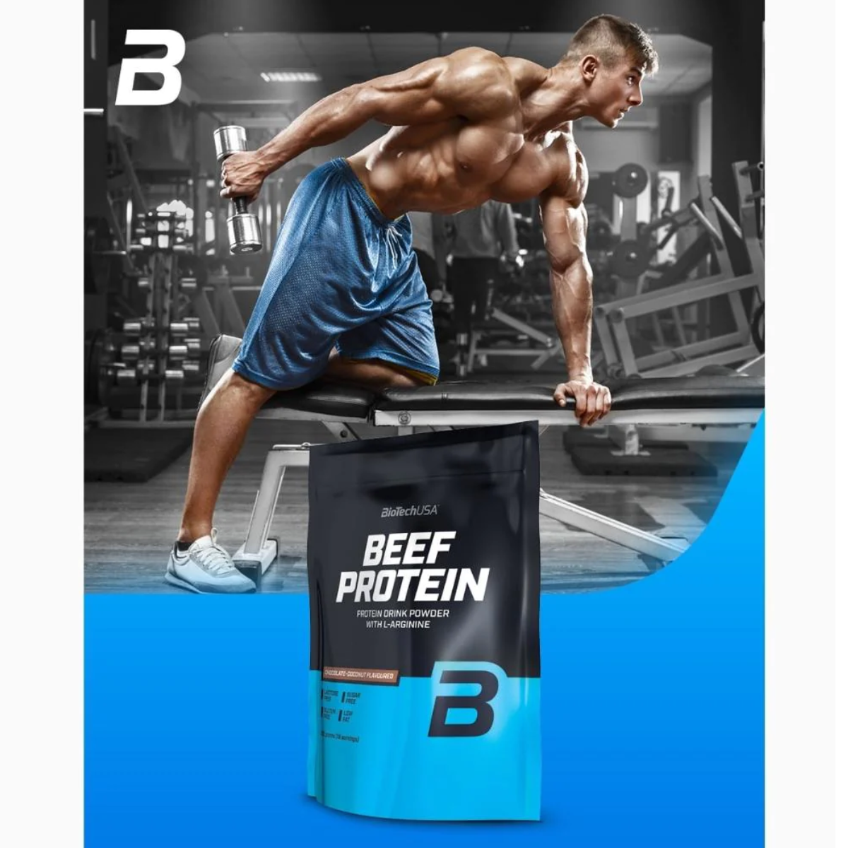 Hình ảnh Sữa Tăng Cơ Whey Protein Hydrolyzed – Beef Protein BiotechUSA