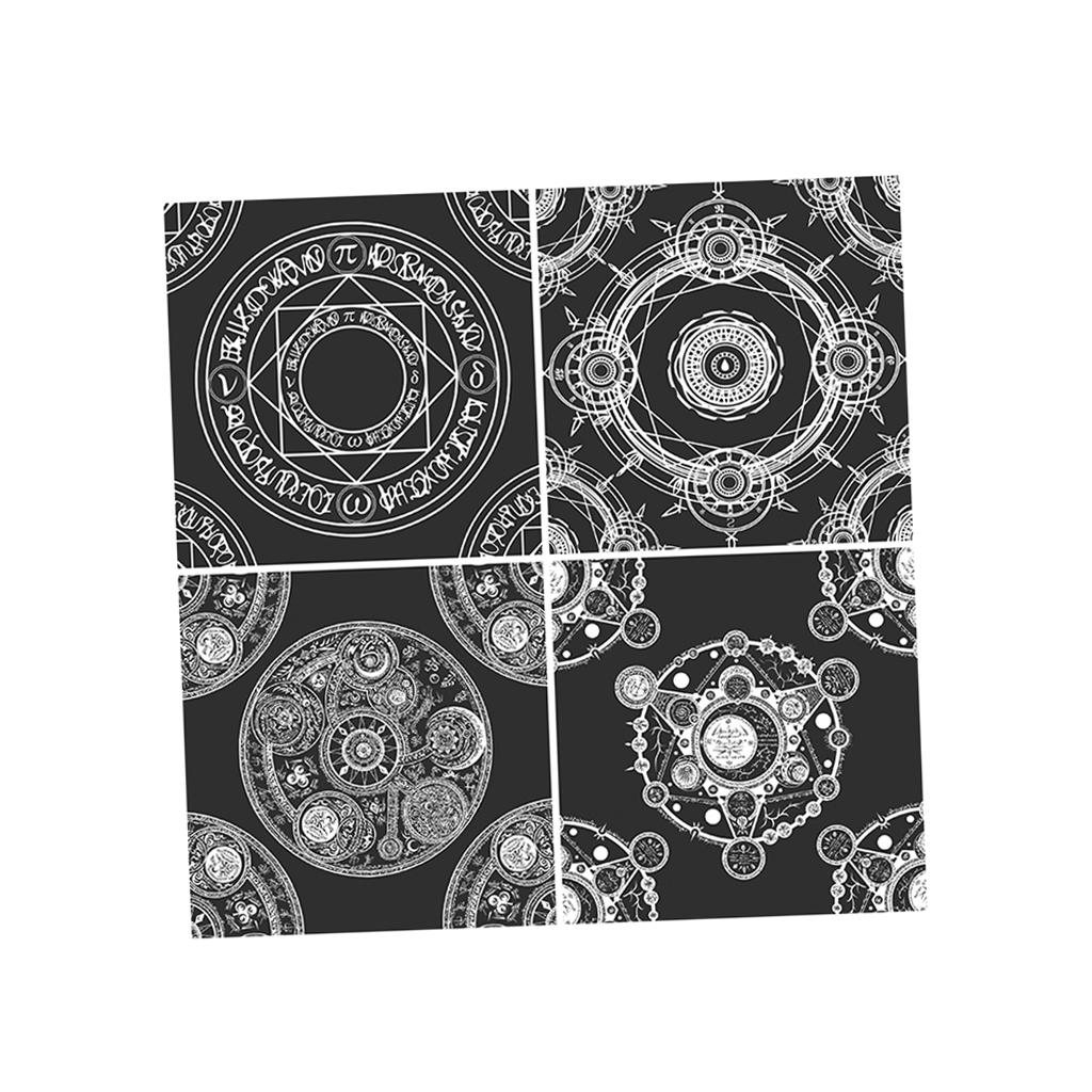 2pcs/set Creative Moroccan Self-adhesive Wall Floor Tile Sticker Home Decor