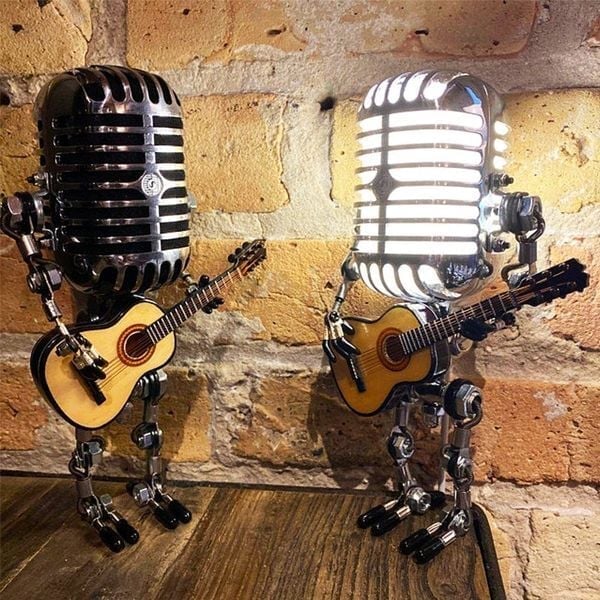 Đèn Để Bàn Robot Micro Hợp Kim &amp; Guitar